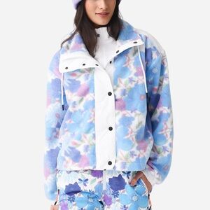BOGNER FIRE + ICE
X LOVESHACKFANCY WOMEN'S NINETTA FLEECE JACKET sz xs